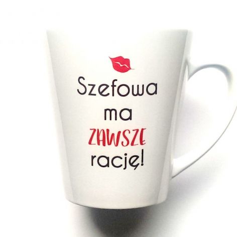 Kubek Latte Szefowa Ma Zawsze Racj Farrowdesign