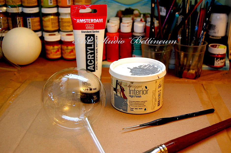 Bettineum, Artillo, materiały potrzebne do wykonania bombki, hand made