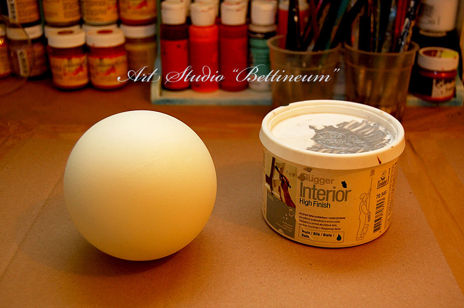 Bettineum, Artillo, bombka szklana, podkład do szkła, hand made
