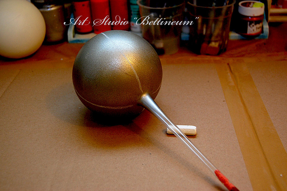 Bettineum, Artillo, bombka szklana, kreda, hand made