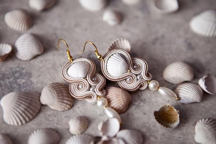 kolczyki sutasz muszelki